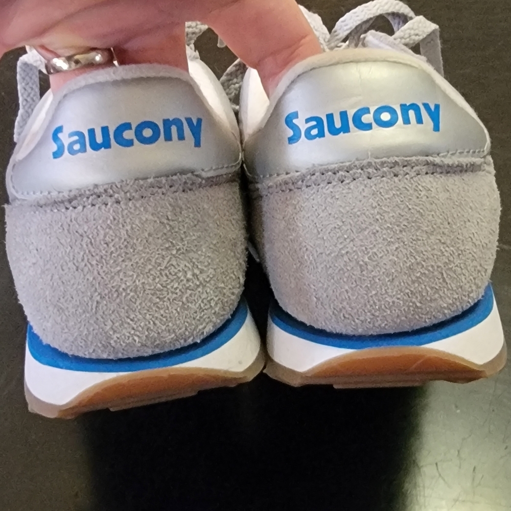 Saucony Jazz Low Pro Sneakers Gray White and Blue - Picture 7 of 10